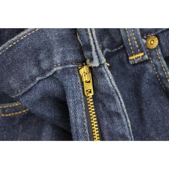 80s Vintage Dark Blue Hipster Rock Grunge New Wave High Waisted Mom Denim Jeans - Picture 7 of 7